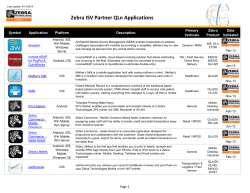 Zebra ISV Partner QLn Applications