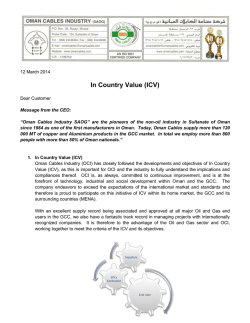 In Country Value (ICV)
