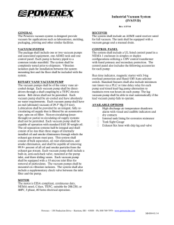 Industrial Vacuum System (IVS/IVD)