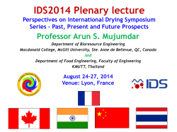 IDS 2010 Opening Ceremony Brief History of IDS
