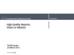 IDS Company Profile - IDS GmbH - Analysis and Reporting Services