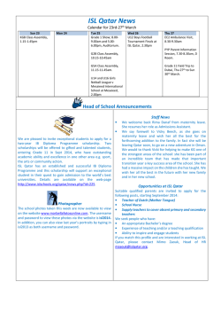 ISL Qatar News - islqatarparents