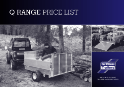 Q RANGE PRICE LIST - Ifor Williams Trailers Ltd
