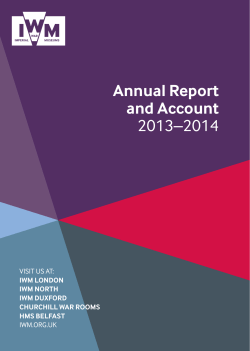 Annual Report and Account 2013–2014