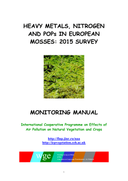 manual - the ICP Vegetation