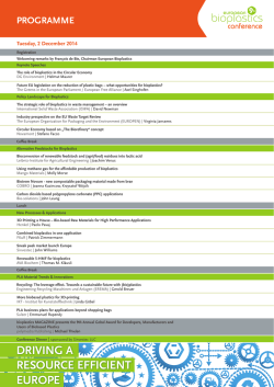 DRIVING A RESOURCE EFFICIENT EUROPE