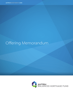Antrim offering memorandum