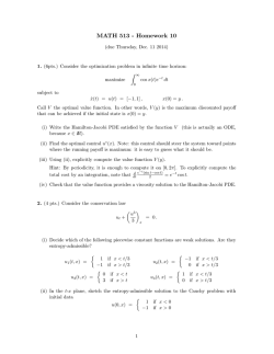 Homework assignments
