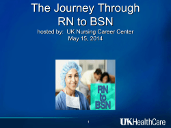 Going Back for your BSN - UK HealthCare
