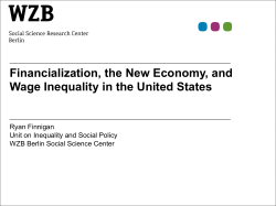 Financialization, the New Economy, and Wage Inequality in