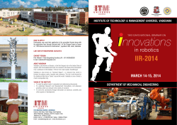 IIr-2014 - ITM Universe, Vadodara Gujarat