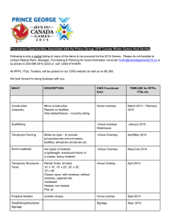 Supply and Service list - Initiatives Prince George