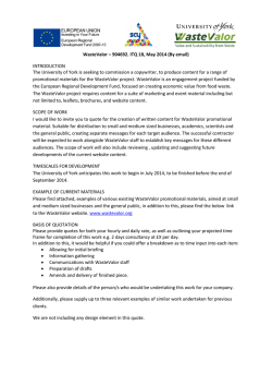 ITQ Briefing Document Copywriting and Marketing