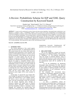 A Review: Probabilistic Scheme for IQP and XML Query