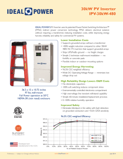 30kW PV Inverter IPV-30kW-480