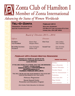 Tel-O-Zonta February 2014