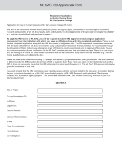 Mt. SAC IRB Application Form
