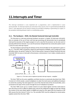 Interrupts and Timer