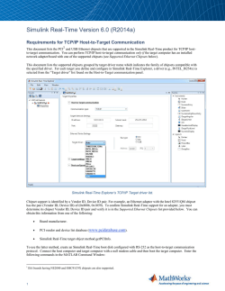 xPC Target supported Ethernet chipsets