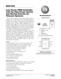 NCP1032 - Low Power PWM Controller with On
