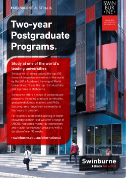 Download the Postgraduate Two-year Course flyer