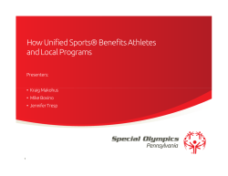 How Unified Sports&reg; Benefits Athletes and Local Programs