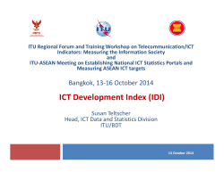 ICT Development Index (IDI)