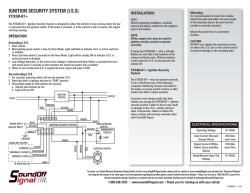 IGNITION SECURITY SYSTEM (I.S.S)
