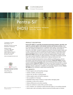 Pentra-Sil (HDS) - Convergent | Concrete Technologies