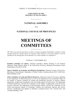 national council of provinces