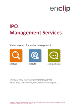 IPO Management Services