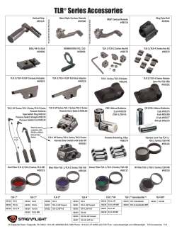 TLR Accessories Chart