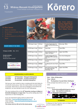 Whānau Manaaki Kindergartens - Rimutaka Kindergarten Association