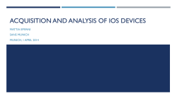iOS Forensics - REALITY NET