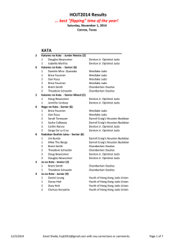 HOJT 2014 Results Final.xlsx - Houston Open Judo Tournament