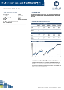 HIL European Managed (BlackRock) (XH01)