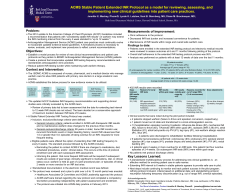 ACMS Stable Patient Extended INR Protocol as a model for