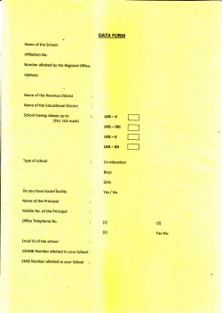 Data form Format - chennai sahodaya school complex