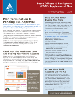 Plan Termination Is Pending IRS Approval