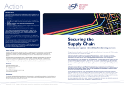 Securing the Supply Chain - Executive Summary