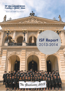 ISF Report 2014 - ISF Internationale Schule Frankfurt - Rhein