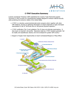 C-TPAT Executive Summary