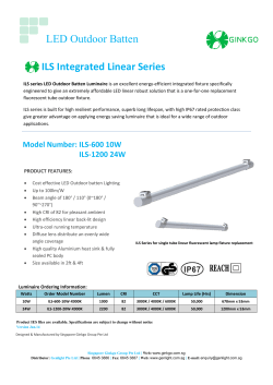LED Outdoor Batten ILS Integrated Linear Series