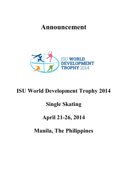(ISU) World Development Trophy