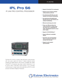 IPL Pro S6 - Extron Electronics