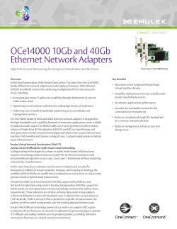 OCe14000 Ethenet Network Adapters
