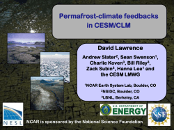 Lecture 5 - CESM | Community Earth System Model