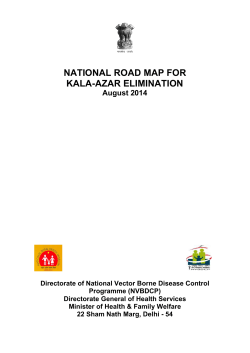 Kala-azar Road Map 2014