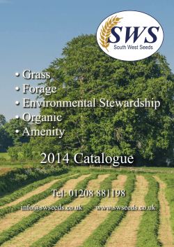 2014 Catalogue - South West Seeds
