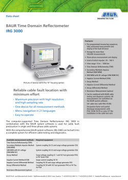 BAUR Time Domain Reflectometer IRG 3000